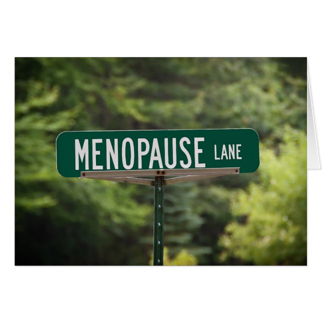Cartão Menopause Lane (Frente Horizontal)