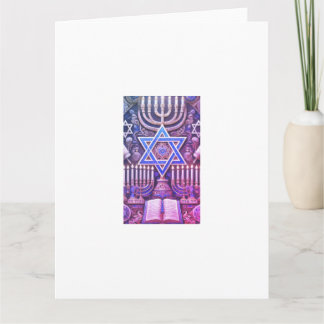 Cartão Menorá judaica chabad hebraico