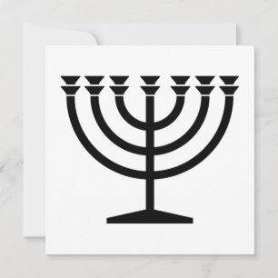 Cartão Menorá Judaica (Símbolo do Judaísmo)