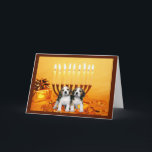 Cartão Menorah2 de Chanukah do lebreiro<br><div class="desc">Recordar a família e os amigos durante a estação de Chanukah é uma maneira maravilhosa de permanecer em contacto com as pessoas que você ama e se importa aproximadamente. Eu criei estes cartões de Chanukah do cão com amor e o cuidado e eu somos certos que qualquer um que ama...</div>