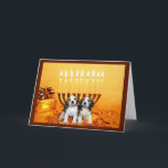 Cartão Menorah2 de Chanukah do lebreiro<br><div class="desc">Recordar a família e os amigos durante a estação de Chanukah é uma maneira maravilhosa de permanecer em contacto com as pessoas que você ama e se importa aproximadamente. Eu criei estes cartões de Chanukah do cão com amor e o cuidado e eu somos certos que qualquer um que ama...</div>