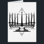 Cartão Menorah e estrela<br><div class="desc">Trabalhos artísticos originais por Thedustyphoenix.</div>
