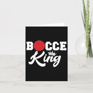 Cartão Mens Bocce King Bocci Player - Lewn Ball Gam