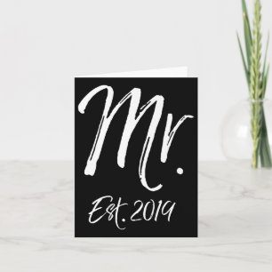 Cartão Mens Correspondendo Marido & Presente de Casam