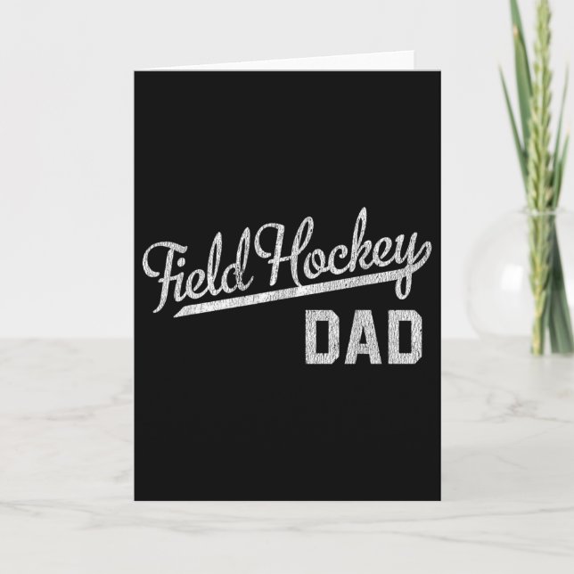 Cartão Mens Field Hockey Dad  (Frente)