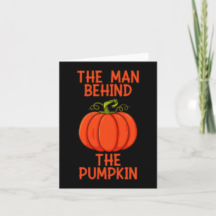 Cartão Mens Halloween O Homem Por Trás Da Abóbora