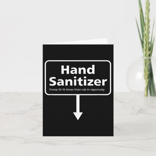 Cartão Mens Hand Sanitizer - Feliz Natal De Humor Adulto (Frente)