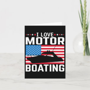 Cartão Mens I Love Motor Barco Teto Nitro B