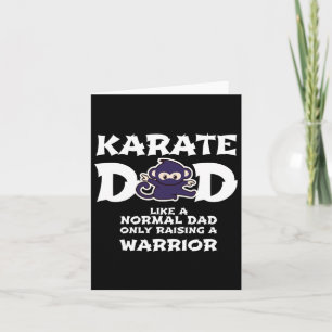 Cartão Mens Karate Pai Como Um Pai Normal... Warrior Funn