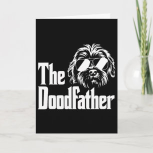 Cartão Mens O Pai Doodfather Goldendoodle Cão Doodle Pai