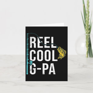 Cartão Mens Reel Legal Camisa De Pesca G-pa Engraçada Avô