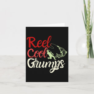 Cartão Mens Reel Legal Grumps Vintage Engraçado Pesca Pai