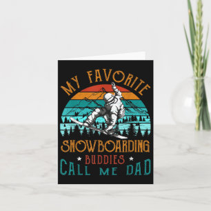 Cartão Mens Snowboard My Favorite Snowboard Buddies Ca
