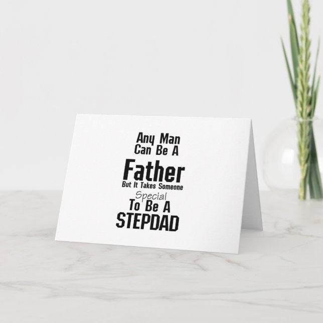 Cartão Mens Stepdad  Gift Dads Stepdad Grandpa (Frente)