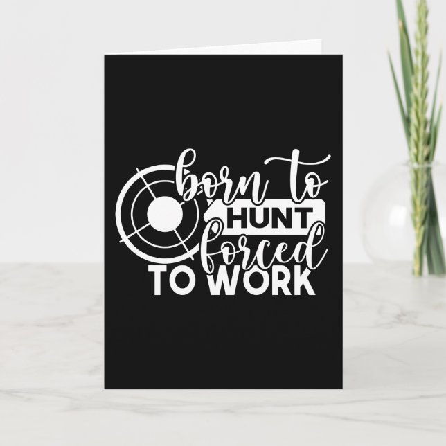 Cartão Mens T Shirt Engraçado Caça Deer Hunter Gift (Frente)