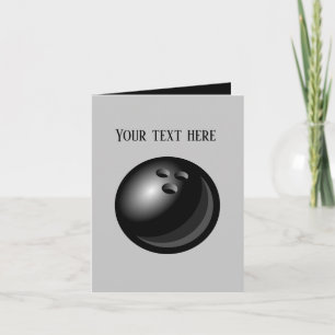 Cartão Mensagem de adição de carregadores de boliches leg