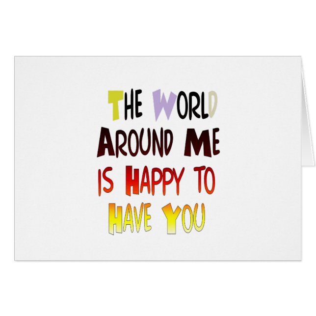 Cartão Mensagem de boas-vindas poderosa: uma citação moti (Frente Horizontal)