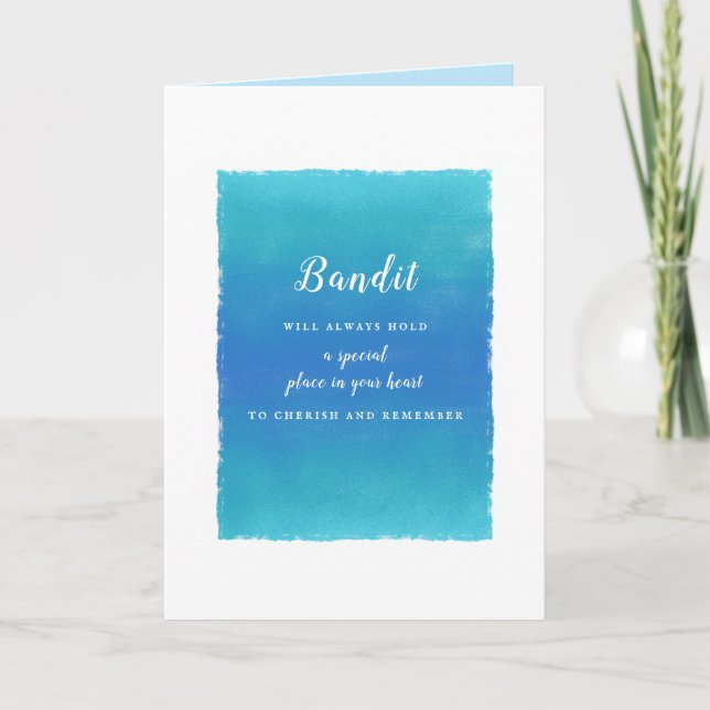 Cartão Mensagem de Simpatia de Pet para Amigos Familiares (Frente)