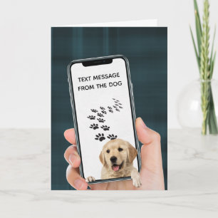 Cartão mensagem de texto de aniversário no telefone celul