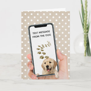 Cartão mensagem de texto de aniversário no telefone celul