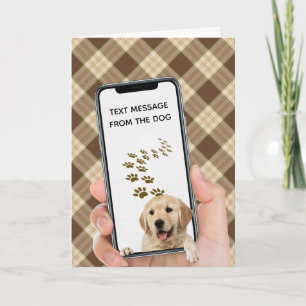 Cartão mensagem de texto de aniversário no telefone celul