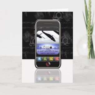 Cartão mensagem de texto do celular Feliz Aniversário