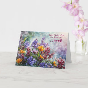 Cartão Mensagem Inspiradora Dia das Mães Feliz Amigo