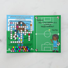 Mensagem Secreta de Futebol para Meninas Feliz Ani