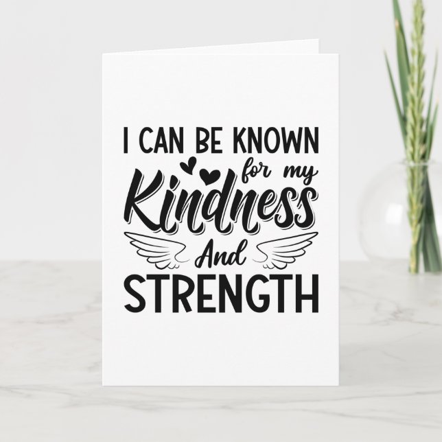 Cartão Mental Health Kindness And Strength Anxiety Anxie (Frente)