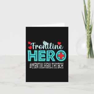 Cartão Mental Health Tech Frontline Hero Trabalhadoras