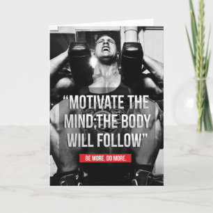 Cartão Mente e Corpo - Motivação do Workout