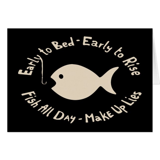 Cartão Mentiras adiantadas dos peixes (Frente Horizontal)