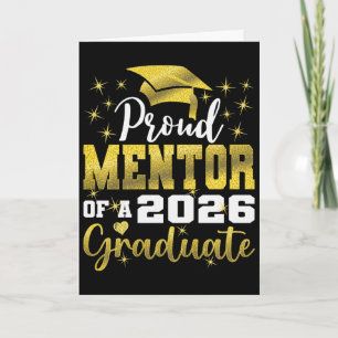 Cartão Mentor Super Orgulhoso de Graduado Senior de 2026