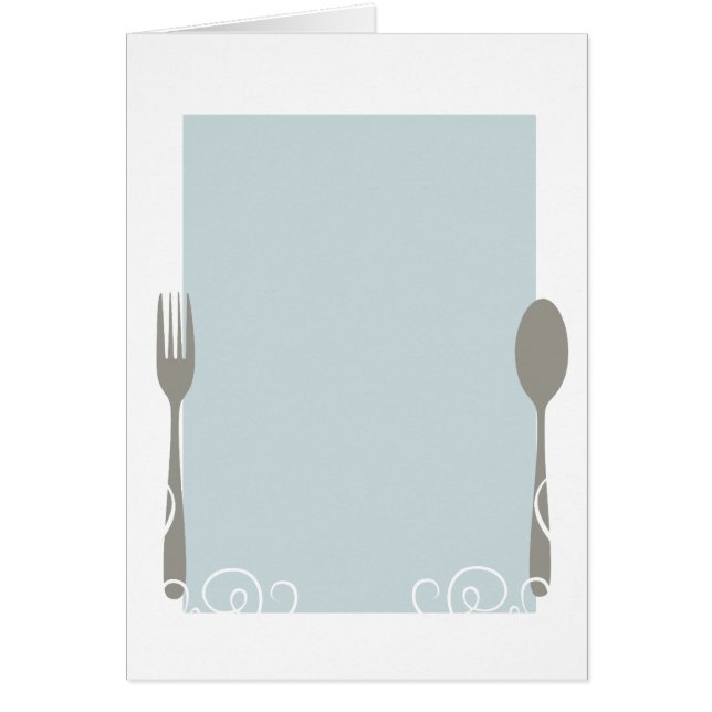 Cartão menu vazio (Frente)