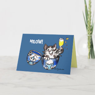 Cartão Meow! Cute Cat Card