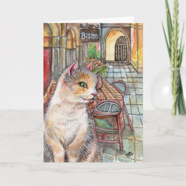 Cartão Meow em frente ao Bistro (Frente)