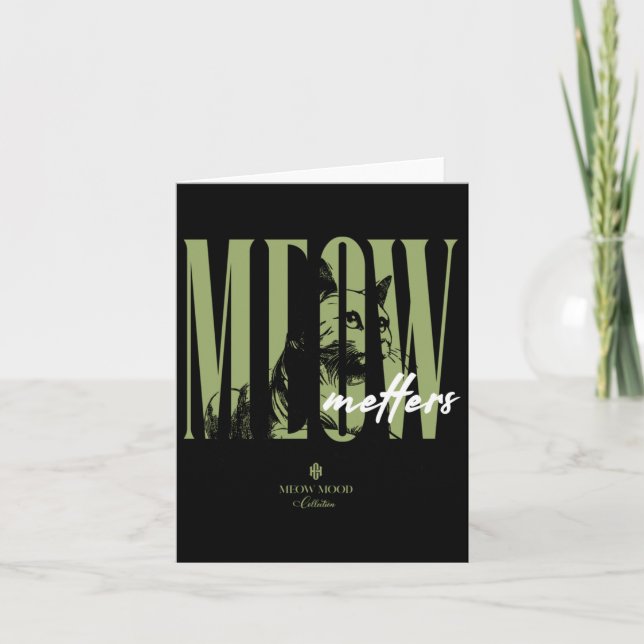 Cartão Meow S Sticker (Frente)