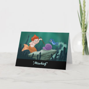 Cartão Merboy "Mischief" Greeting Card (Blank Inside)