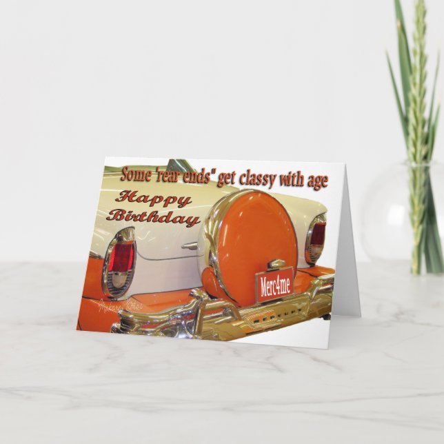 Cartão Merc bday card-add as suas palavras (Frente)