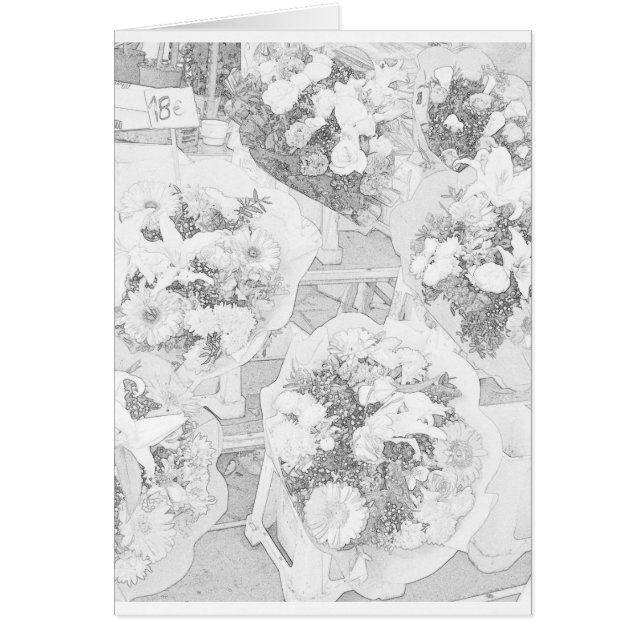 Cartão Mercado agradável dos fazendeiros de France (Frente)