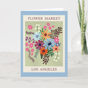 Cartão Mercado de Flores, Los Angeles,