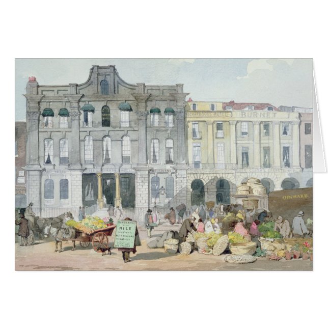 Cartão Mercado do jardim de Covent (Frente Horizontal)