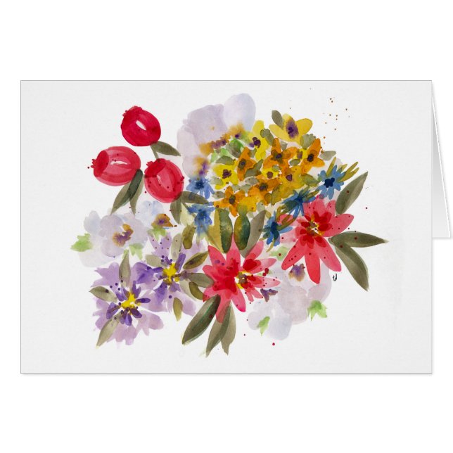 Cartão Mercado dos agricultores Buquê 1 (Frente Horizontal)