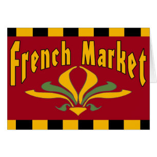 Cartão Mercado francês Nova Orleans