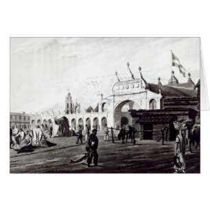 Cartão Mercado, gravado por Daniel Havell 1820