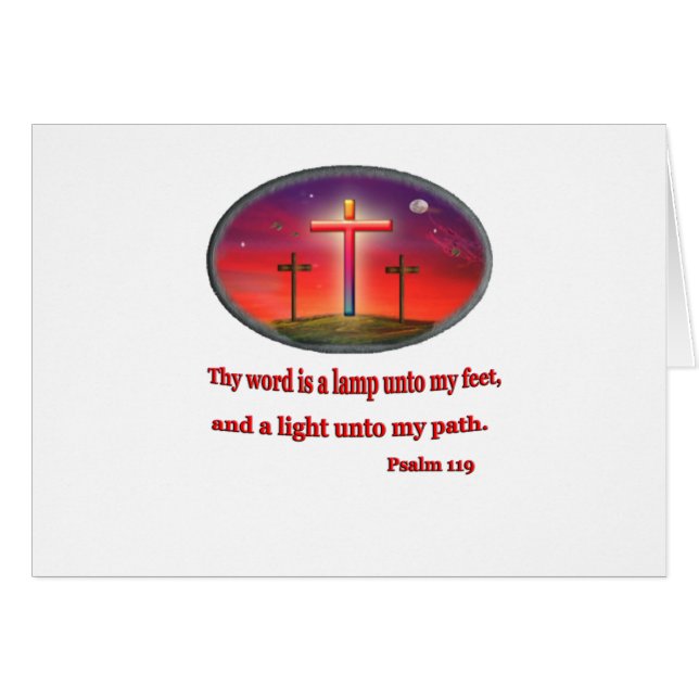 Cartão mercadoria psalm 119 (Frente Horizontal)