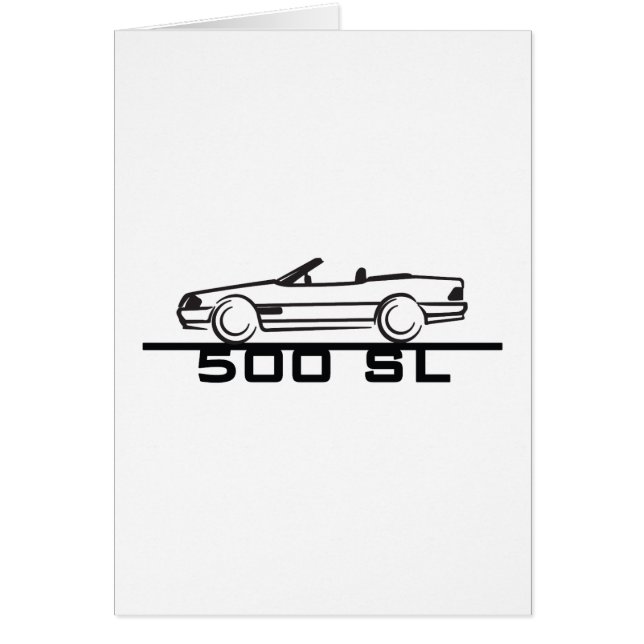 Cartão Mercedes 500 SL Type 129 (Frente)