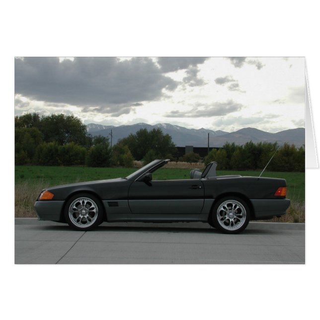 Cartão Mercedes-Benz 500 SL Roadster (Frente Horizontal)