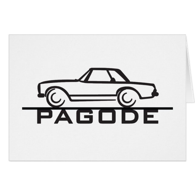 Cartão Mercedes SL Pagode Tipo 113 (Frente Horizontal)