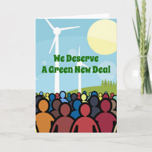 Cartão Merecemos um Novo Acordo Verde